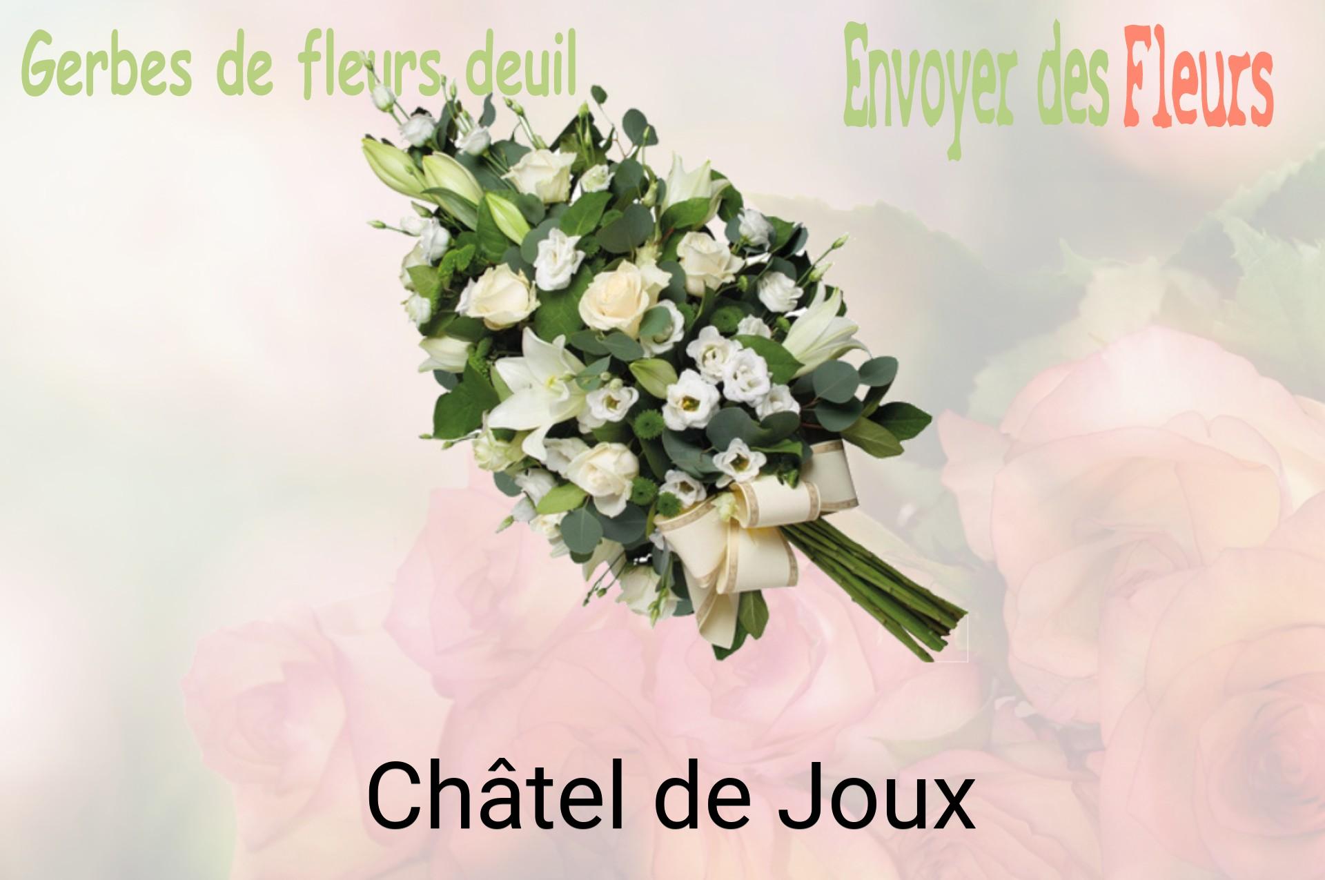Gerbe de fleurs de deuil livrée à Châtel-de-Joux